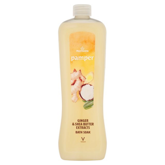 Morrisons Pamper Ginger & Shea Butter Extracts Bath Foam 750ml