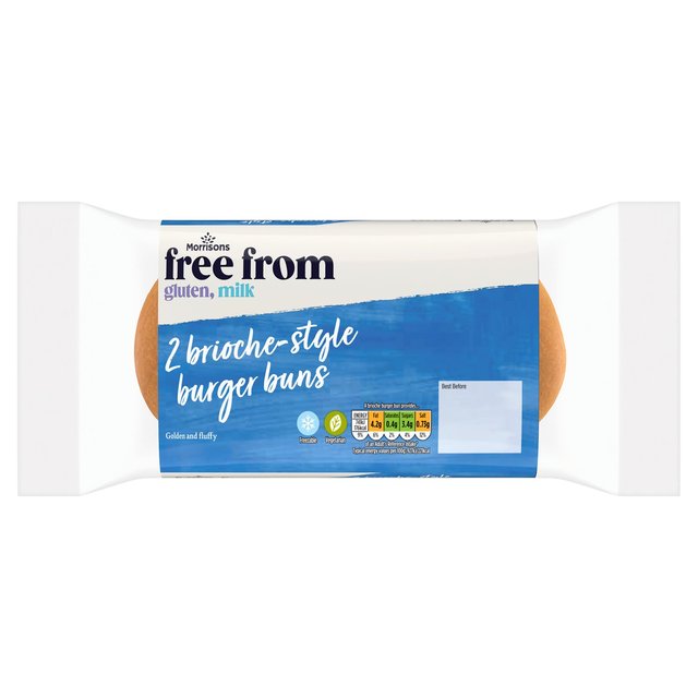 Morrisons Free From Brioche Burger Buns  160g