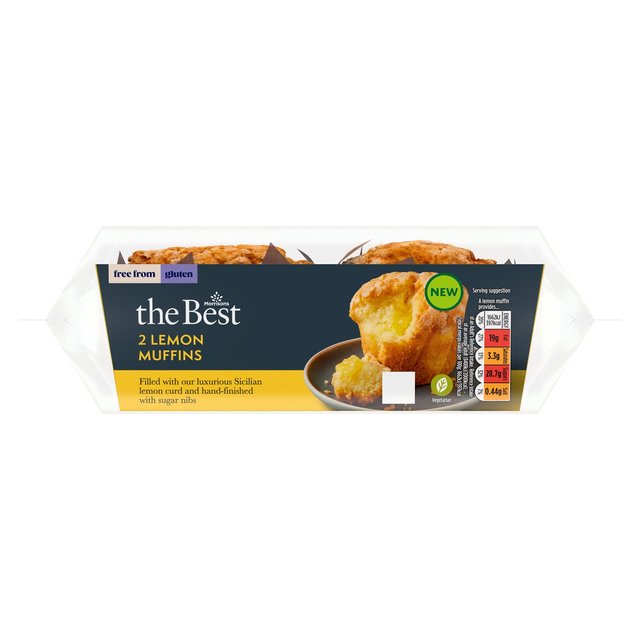 Morrisons The Best Free From Lemon Muffins  200g