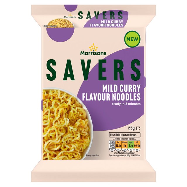 Morrisons Savers Instant Curry Noodles  65g