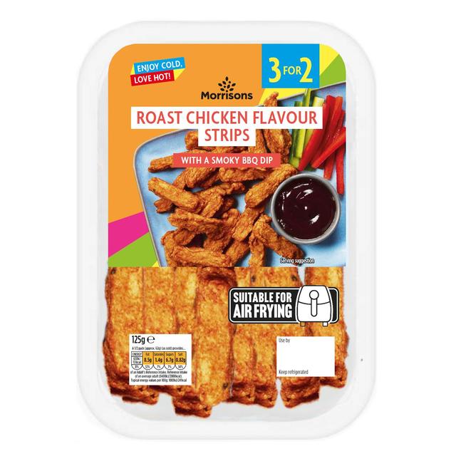 Morrisons Roast Chicken Flavour Strips & Smoky BBQ Dip 