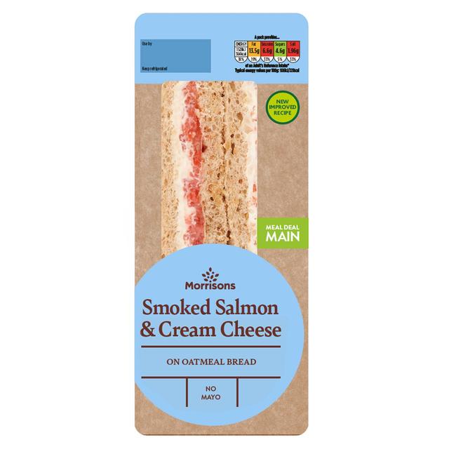 Morrisons Salmon & Cream Cheese Sandwich 