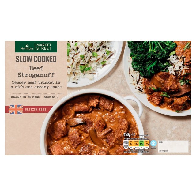 Morrisons Slow Cooked Beef Stroganoff  450g