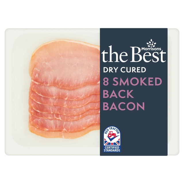 Morrisons The Best Dry Cured Smoked Back Bacon 220g