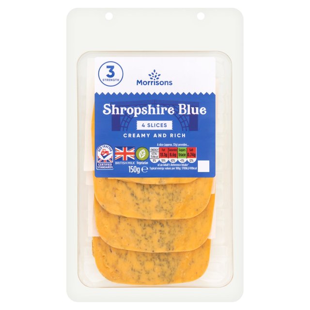 Morrisons Blue Shropshire Slices  150g