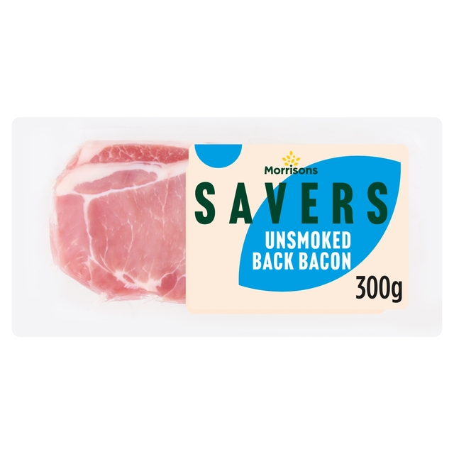 Morrisons Savers Unsmoked Back Bacon  300g