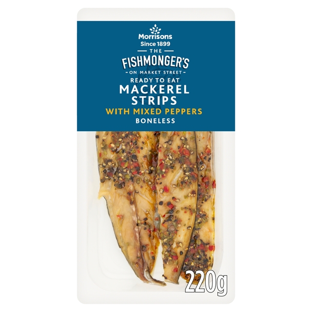 Morrisons Market St Mackerel Strips With Mixed Pepper  220g