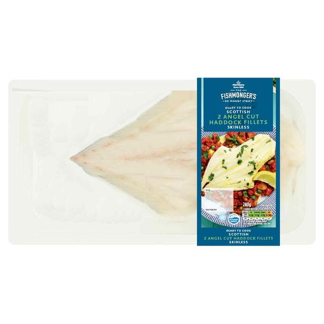 Morrisons Market Street 2 Angel Cut Haddock Fillets  240g