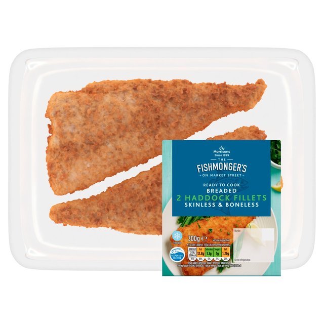 Morrisons Market St Breaded Haddock Fillets 300g