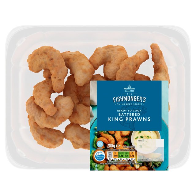 Morrisons Market St Battered King Prawns 200g