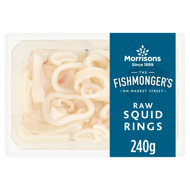 Morrisons Fishmonger's Raw Squid Rings  240g