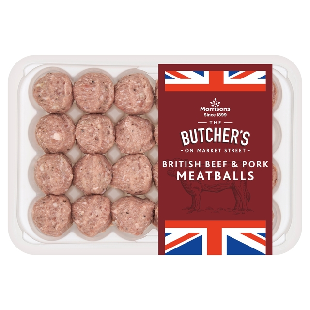 Morrisons British Beef & Pork Meatballs 624g