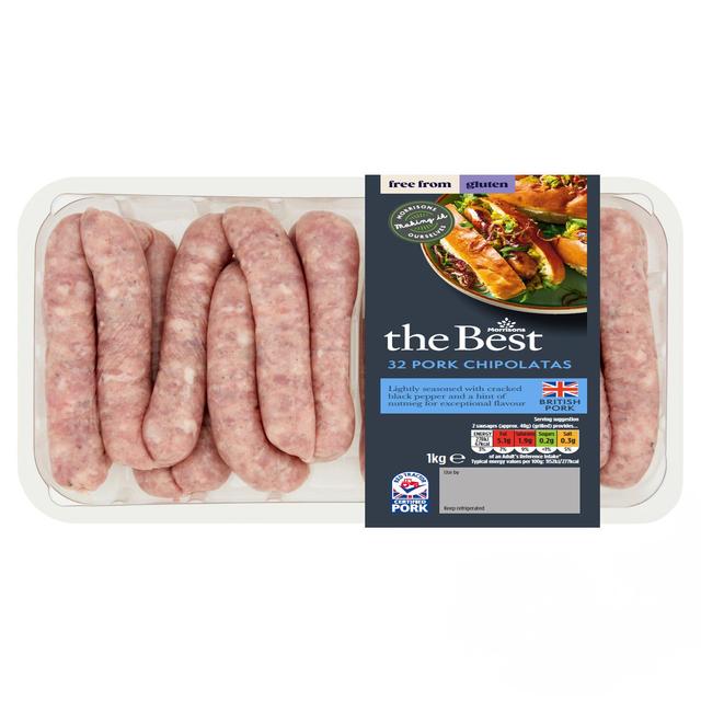 Morrisons The Best Pork Chipolata Sausages 1kg