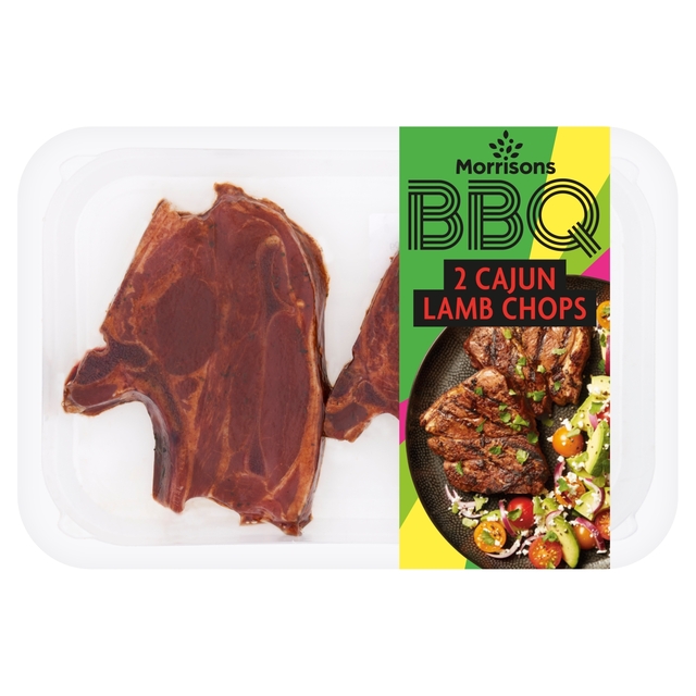 Morrisons BBQ 2 Cajun Lamb Chops 300g