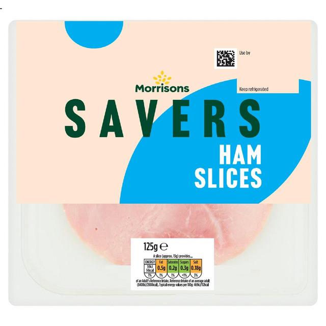 Morrisons Savers Cooked Ham 125g