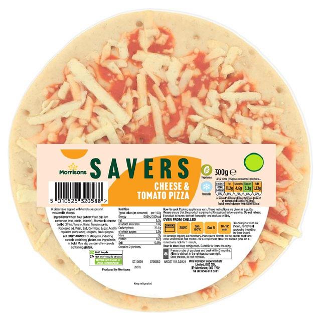 Morrisons Savers 10" Cheese & Tomato Pizza 