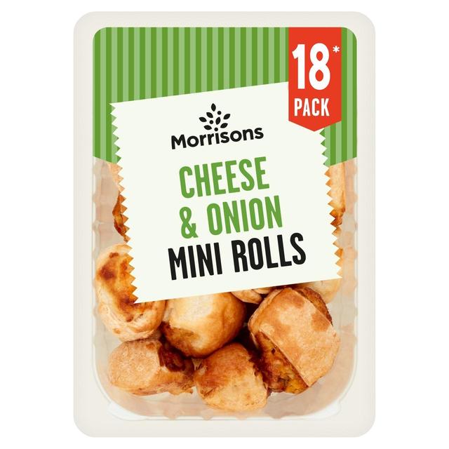 Morrisons 18 Mini Cheese & Onion Rolls  180g