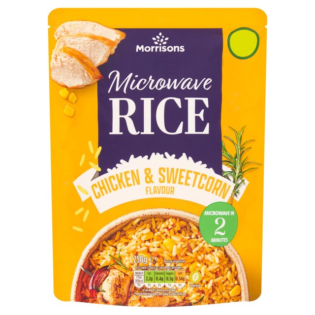 Morrisons Chicken & Sweetcorn Micro Rice  250g
