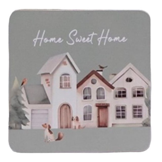 Nutmeg Home Sweet Home Coasters 4 per pack