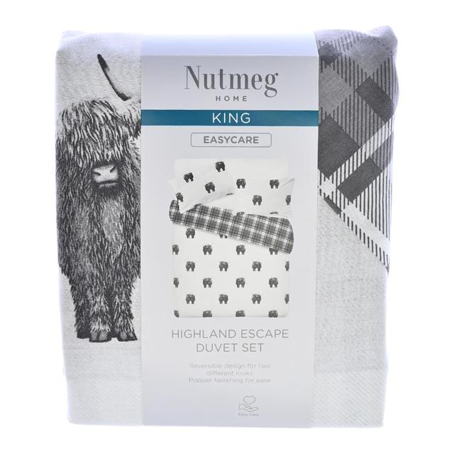 Nutmeg Home Easy Care Highland Escape Duvet Set King 