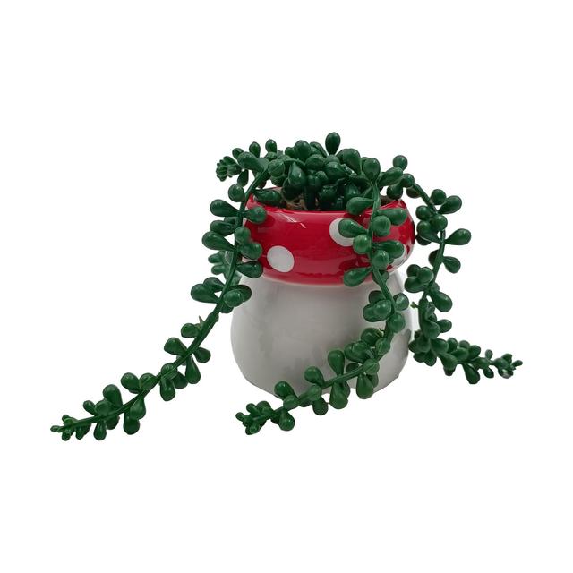 Nutmeg Home Toadstool Trailing Faux Floral 