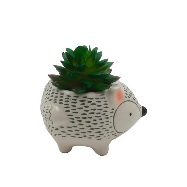 Nutmeg Home Hedgehog Faux Floral 