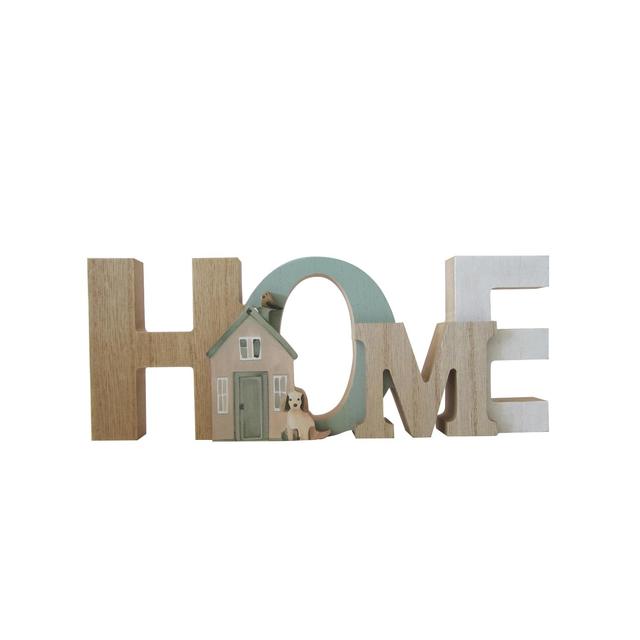 Nutmeg Home House Word Block 