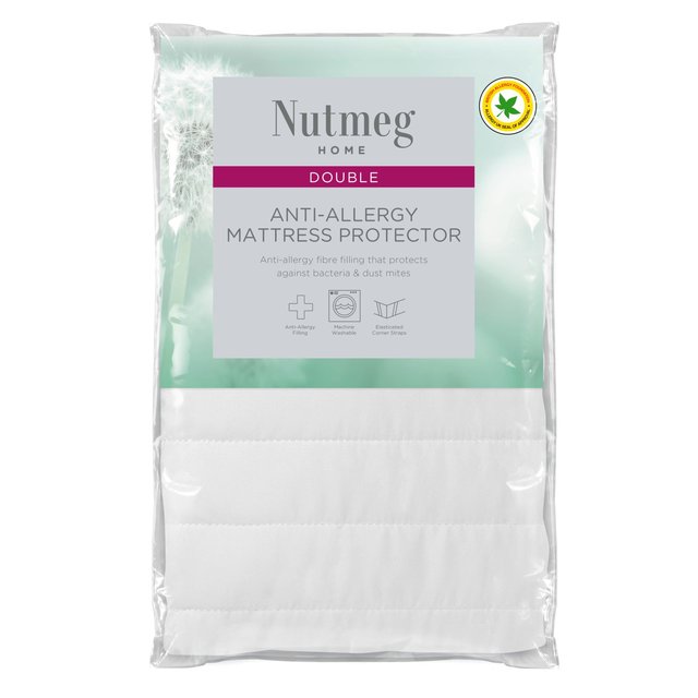 Nutmeg Home Anti Allergy Mattress Protector Double 