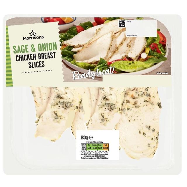 Morrisons Ready To Eat Sage And Onion Chicken Slices  180g