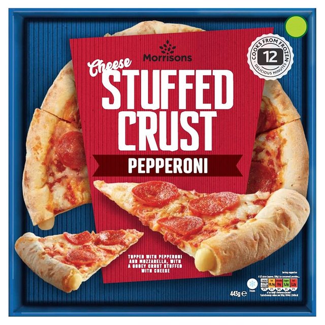 Morrisons Stuffed Crust Pepperoni Pizza  443g