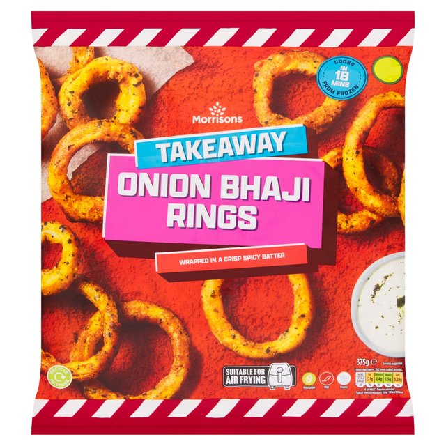 Morrisons Takeaway Bhaji Onion Rings 375g