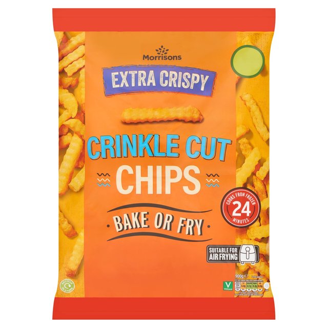 Morrisons Extra Crispy Crinkle Cut Chips  900g