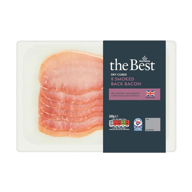 Morrisons The Best Smoked Back Bacon  240g