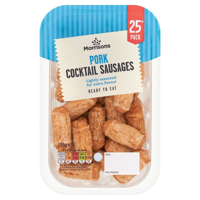 Morrisons 25 Pork Cocktail Sausages  205g