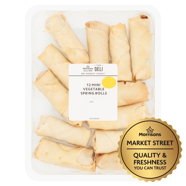 Market Street Deli Mini Vegetable Spring Rolls 12 per pack