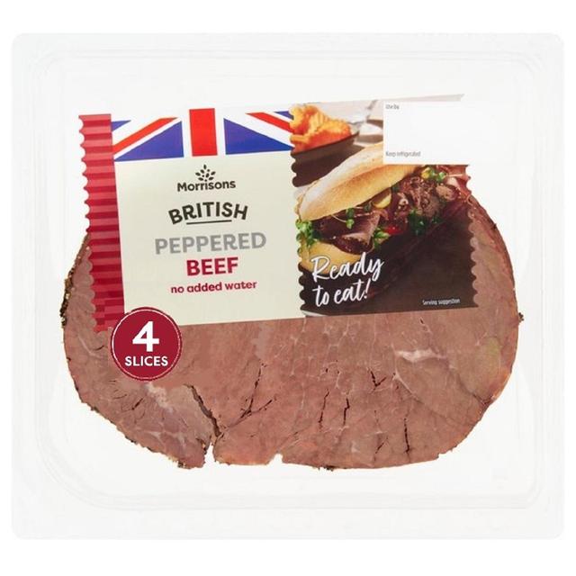 Morrisons British Roast Peppered Beef Slices  90g