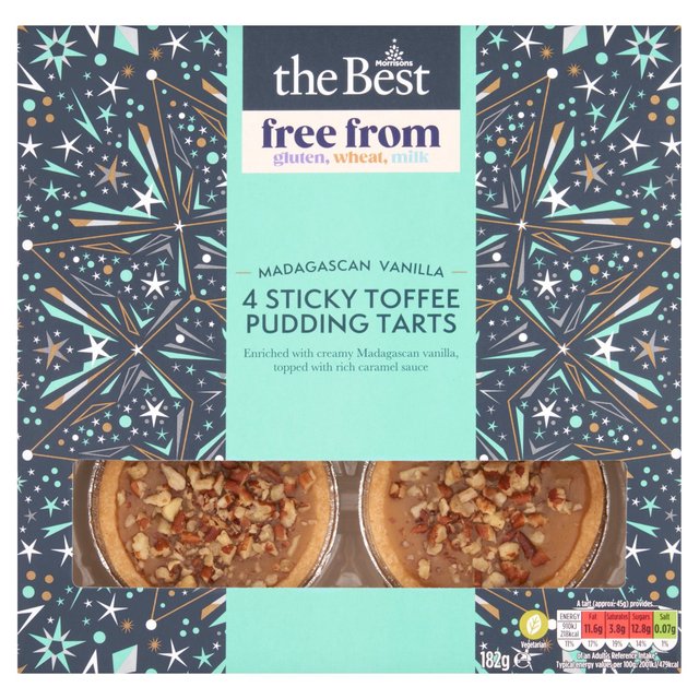 Morrisons The Best Free From Sticky Toffee Pudding Tarts  162g