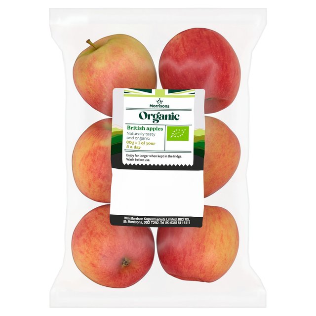 Organic British Apples  6 per pack