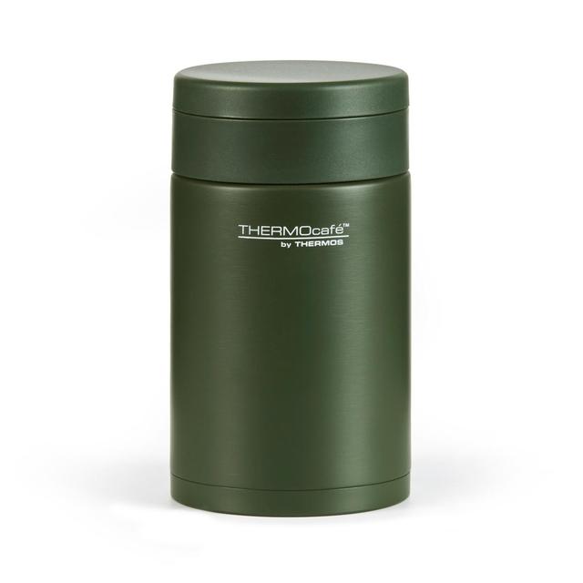 Thermocafe Food Flask With Spoon Matt Green 400ml 