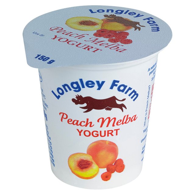 Longley Farm Peach Melba Yogurt 150g