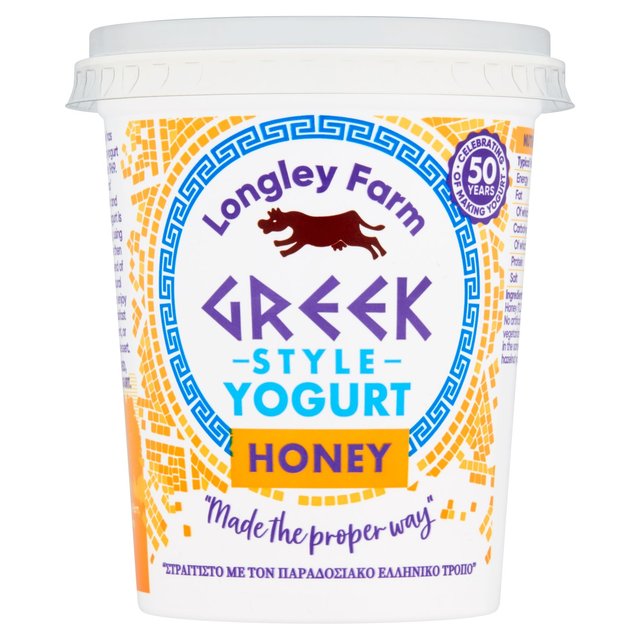 Longley Farm Greek Style Yogurt Honey 450g