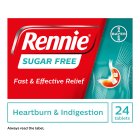 Rennie Sugar-Free Heartburn & Indigestion Chewable Tablets 24 per pack