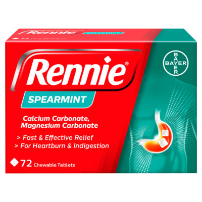 Rennie Spearmint Heartburn & Indigestion Relief Tablets