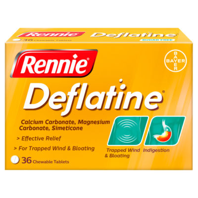 Rennie Deflatine 36 Chewable Tablets