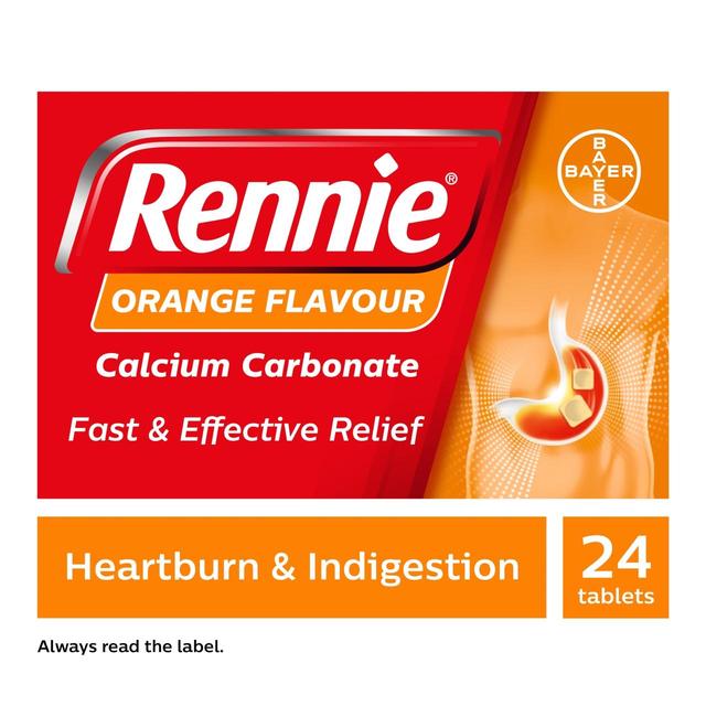 Rennie Orange Heartburn & Indigestion Relief Tablets