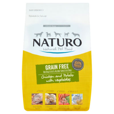 Naturo Grain Free Dry Adult Dog Food In Chicken & Potato With Vegetables 2kg