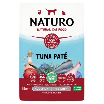 Naturo Natural Cat Food Tuna Paté Adult Cat 1 Year + 85g