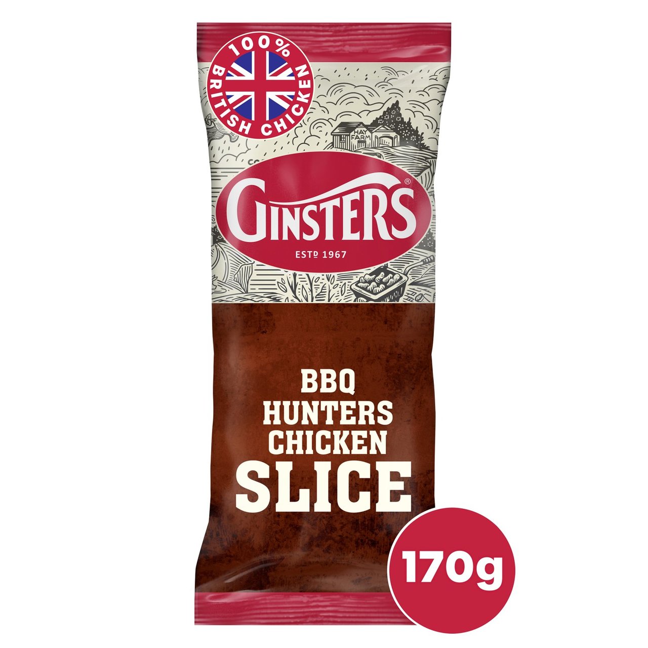 Ginsters BBQ Hunters Chicken Slice 170g