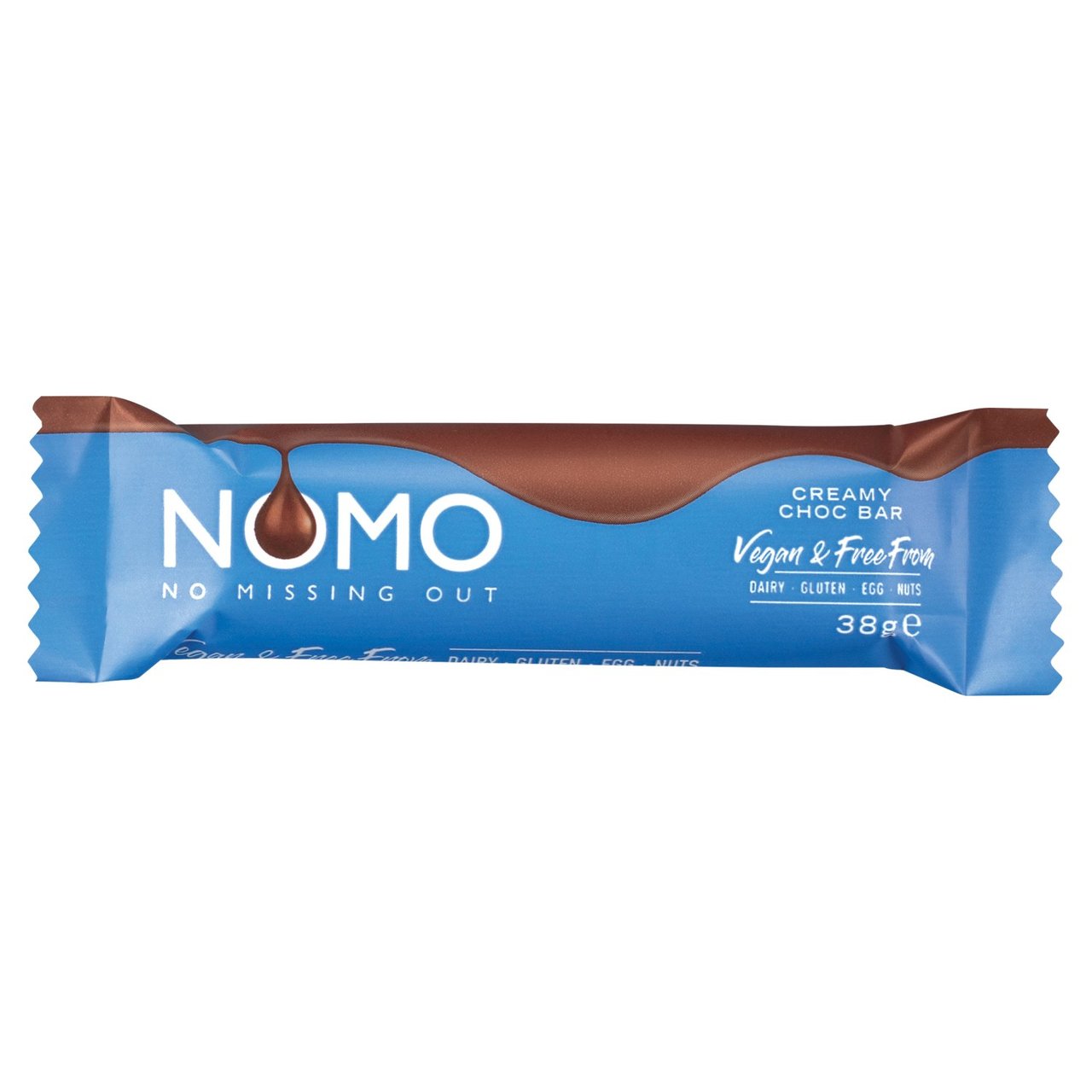 NOMO Creamy Choc Vegan Countline Bar 