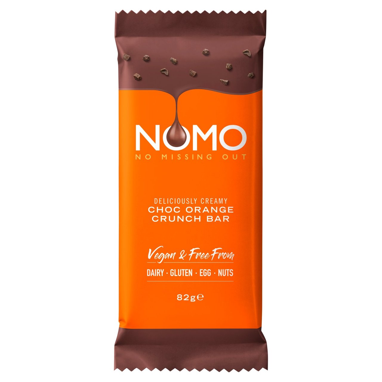 NOMO Orange Crunch Choc Block Bar